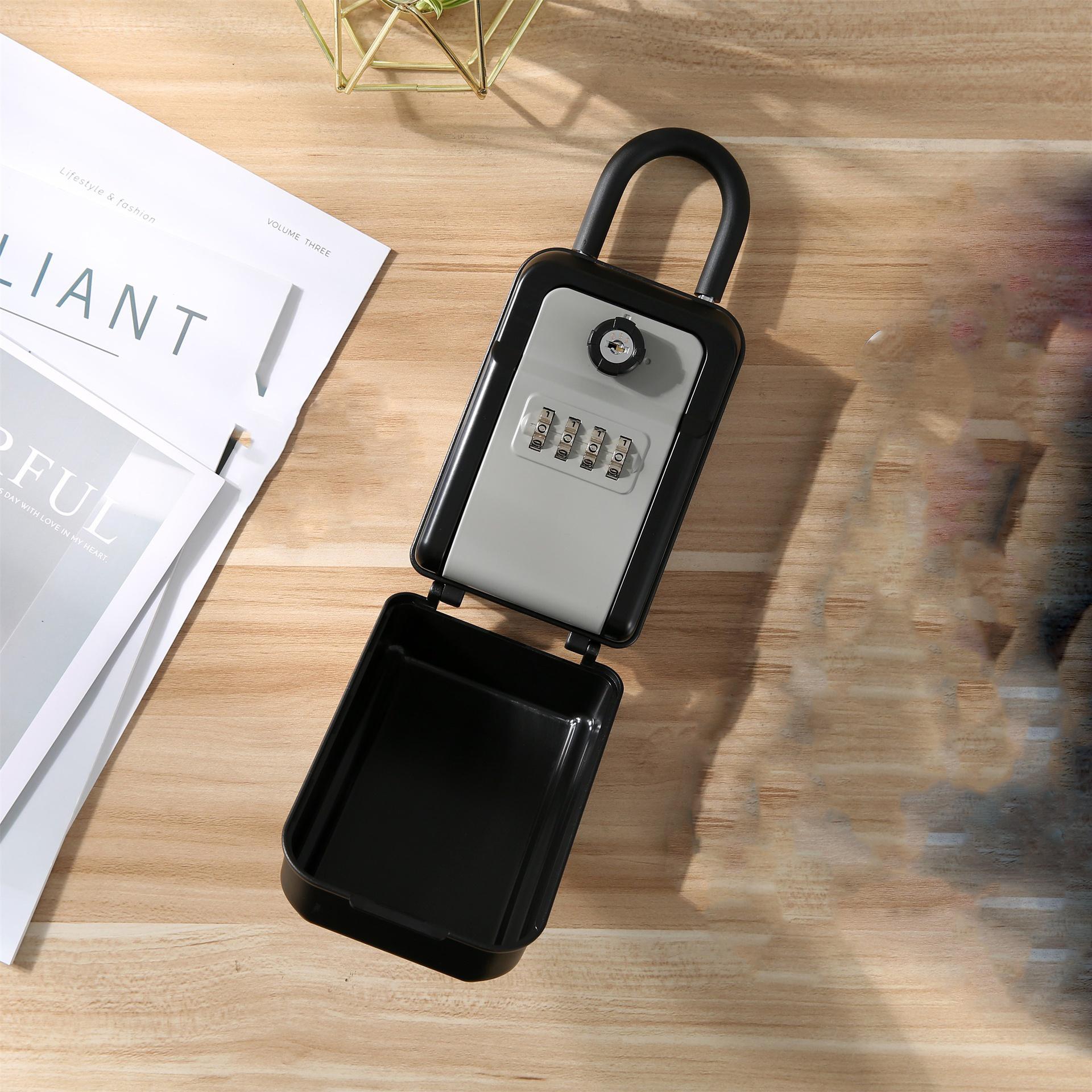 

1 шт., настенный сейф для ключей с паролем в стиле A/B, с 4-значным кодом, для фабрики, гаража, офиса, школы. A-Grey