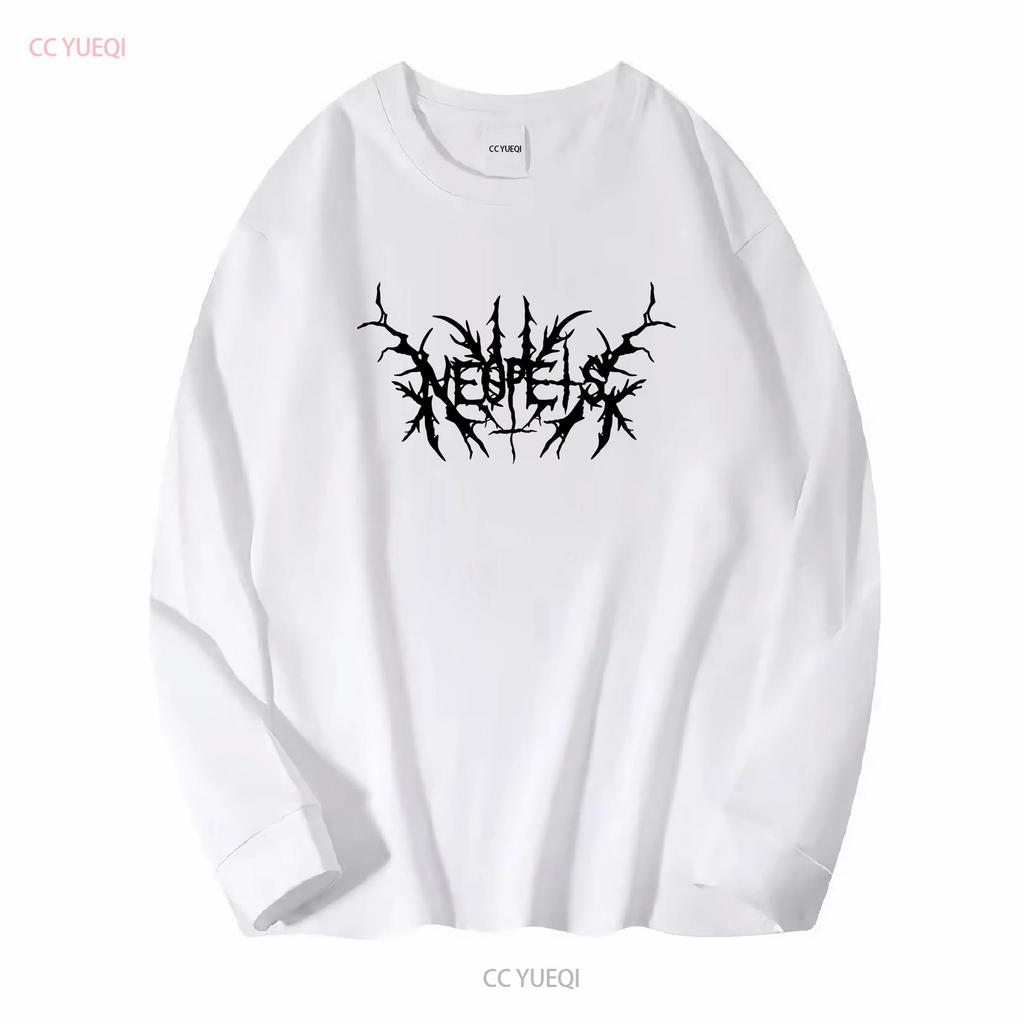 Neopets Metal Logo T Shirt Long or Short Sleeves Vintage Washed Homme Designer Clothes Stylish Comfortable Soft
