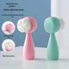 **"Double-Sided Face Wash Brush: Soft Bristle & Silicone Cleanser for Blackheads and Pore Cleansing"**