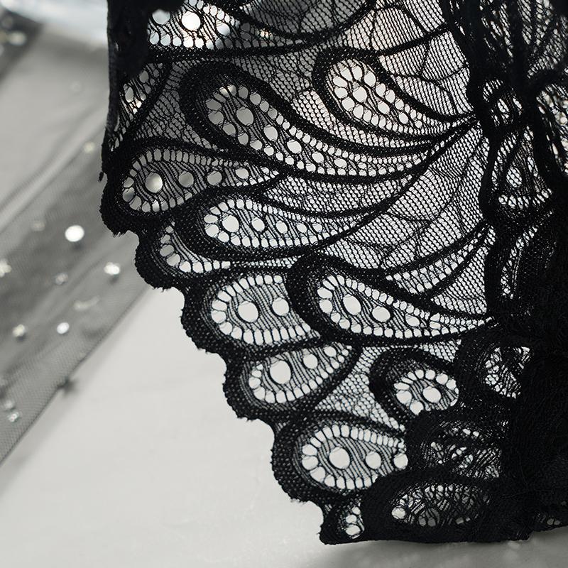 Große Größe frauen Spitze Höschen Weibliche Sexy Spitze Boxer Briefs Frauen