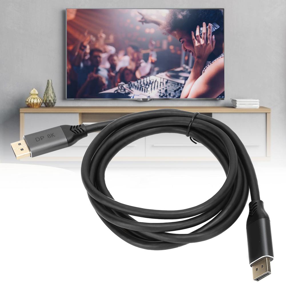 1.4 MaletoMale DP to MaletoMale DP Cable Wire Line for 8K Universal Compatibility(2M )