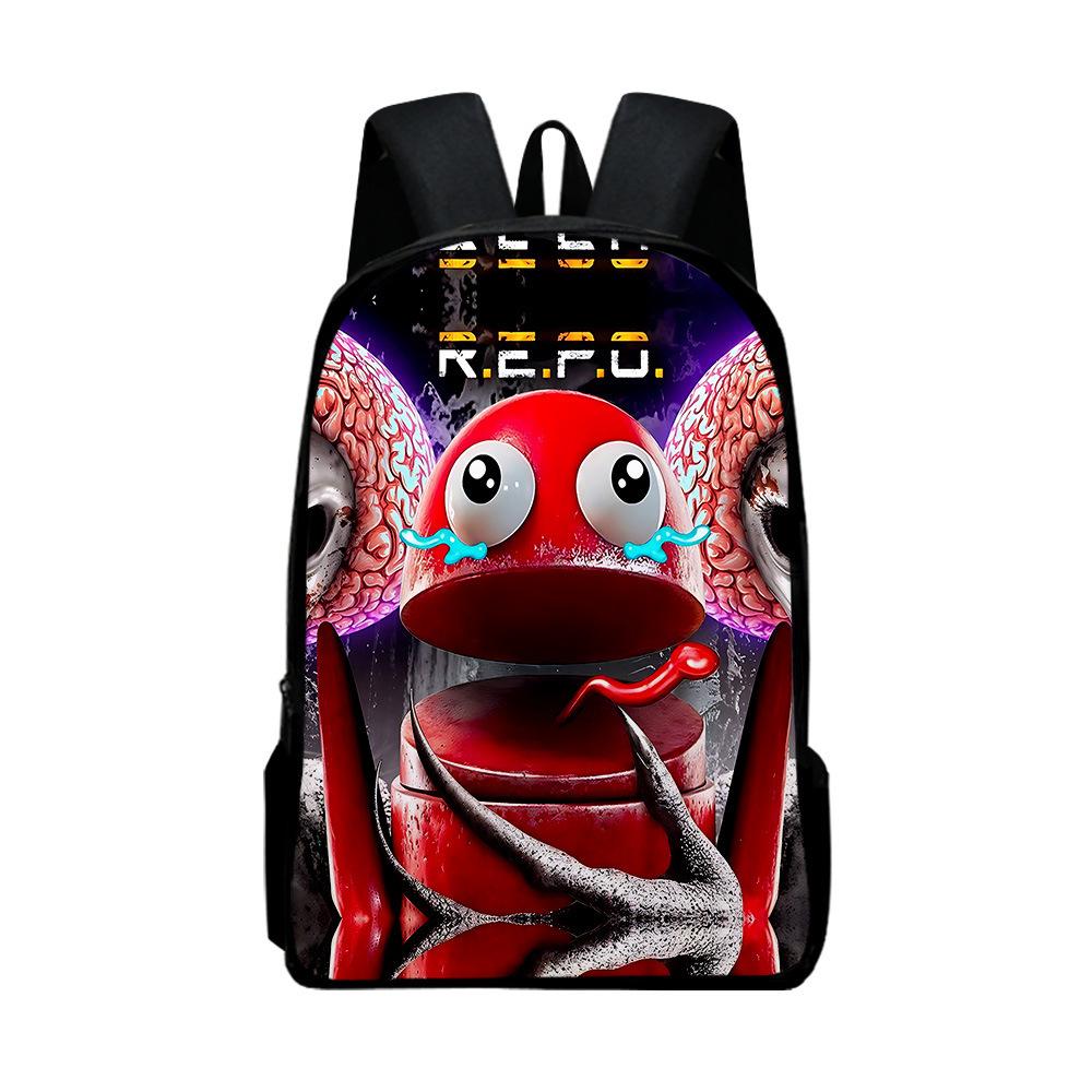 Klassische Neuheit Cool R.E.P.O repo Notizbuch Rucksäcke Schüler Schultaschen 3D-Druck Oxford Wasserdicht Jungen/Mädchen Laptop Rucksäcke