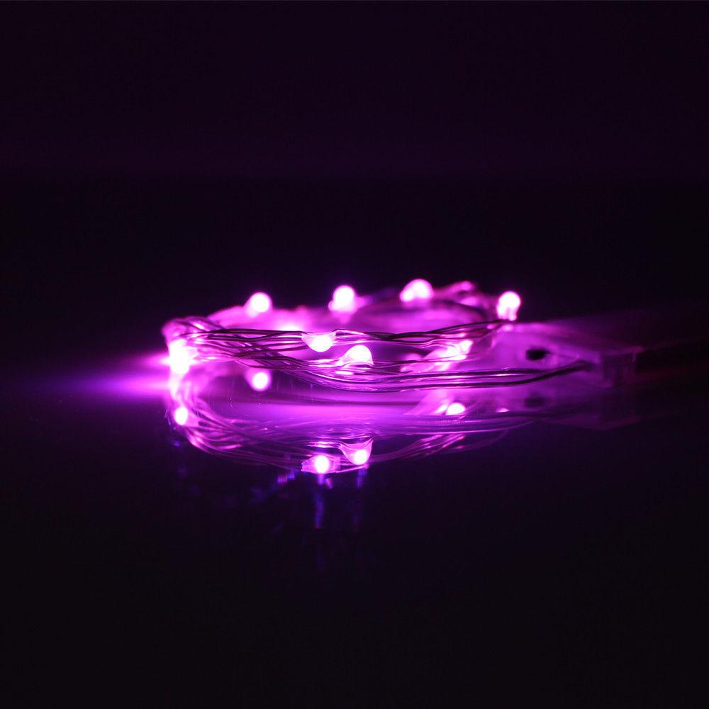 

1m 2m 3m Led Copper Fairy String Lights Usb Decoration Garland For Bottiglia Home Xmas Decor Light Christmas Holiday Party Tree 1M 10LEDs розовый