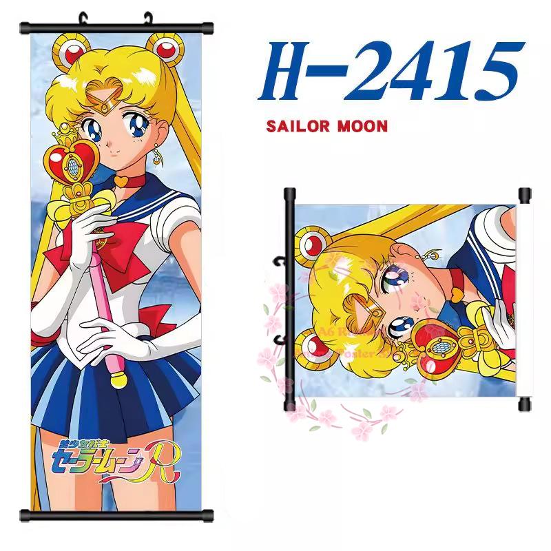 

Anime S-Sailor Moon Canvas Scroll Hanging Painting Anime Peripheral Creative Diy Anime Exhibition Wall Painting Poster 30x90cm
