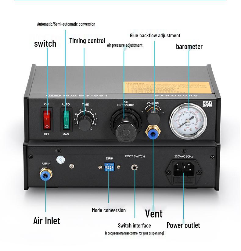Digital Automatic Dual-Tube Solder Paste & Glue Dispensing Machine with UV Silicone Potting.