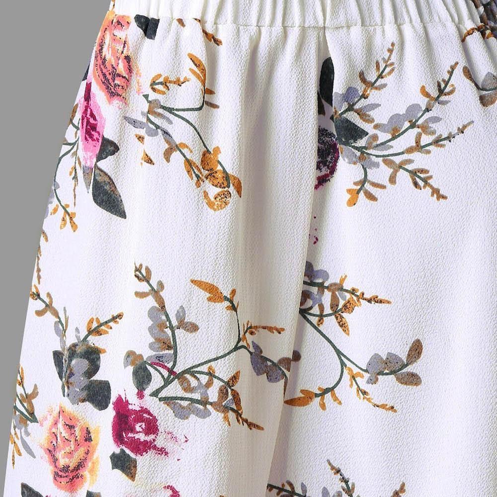 Fashion Womens Plus Size Floral Print Cold Blouse Camis Casual Shoulder Tops For Summer