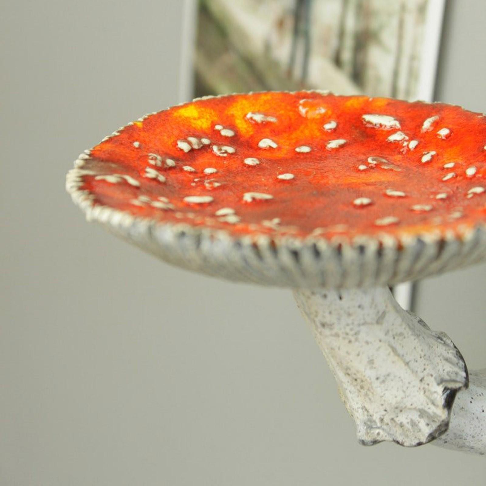 Pilz-Hängeregal, Wand-Schweberegal, Pilz-Wandregal, kreative Aufbewahrungsregal-Dekoration B red