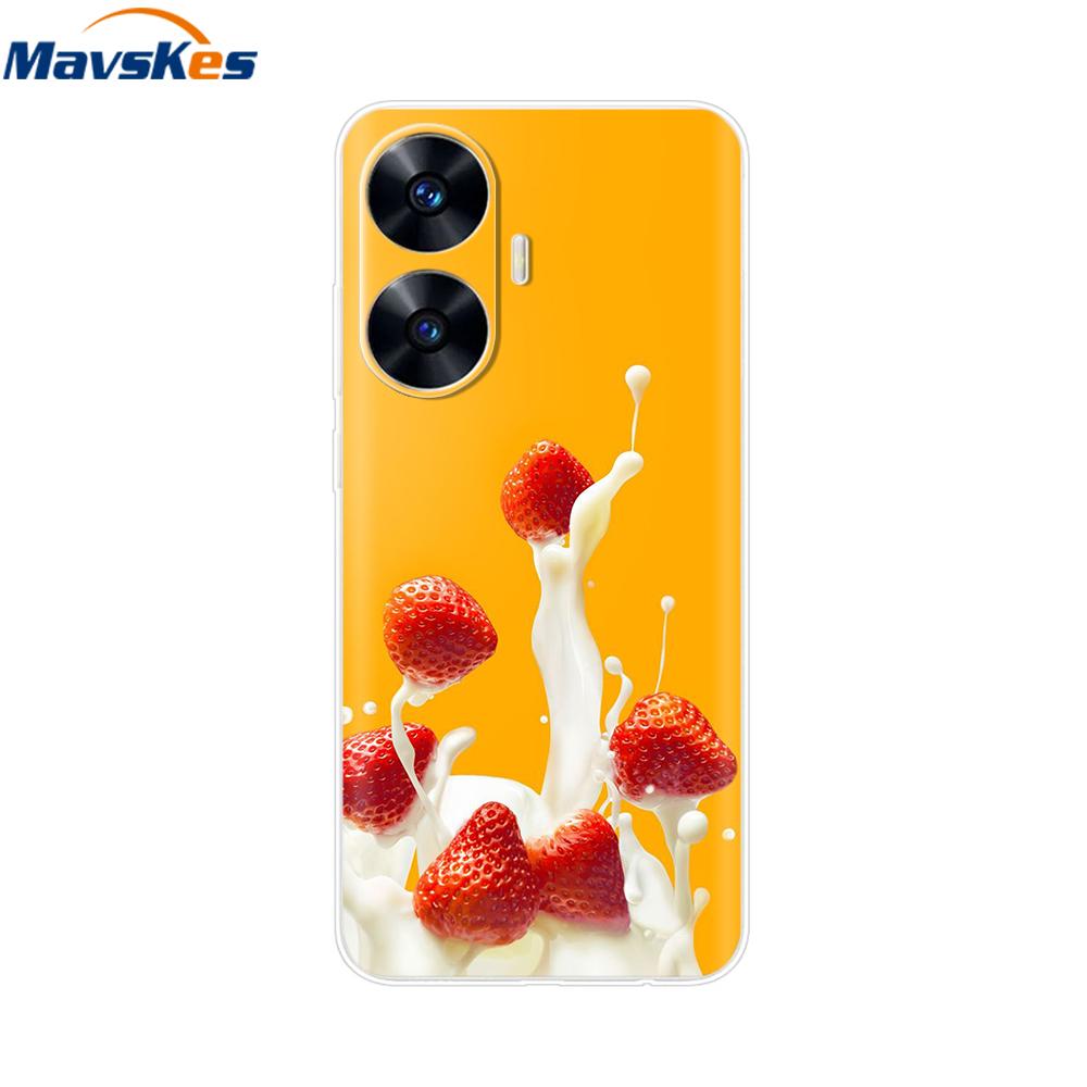 For Realme C55 4G Case C 55 Transparent TPU Soft Silicone Cover For OPPO Realme C55 RealmeC55 6.72 Inch Back Cases Phone Bumper