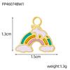 CARLIDANA Multi Designs Diy Rainbow Cherry Pendant Enamel Fashion Jewelry Charms Bracelet Necklace Stainless Steel Pendant