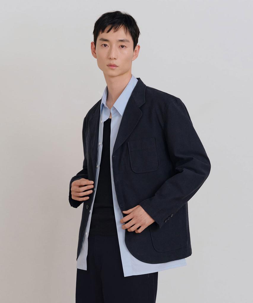 Siecle Comfort Cotton Setup Jacket (Washed Navy)