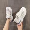 2025 Summer Popular Fashion Casual Versatile Soft Sole Non-slip Mesh Breathable White Shoes Women's Shock-absorbing Sports Shoes