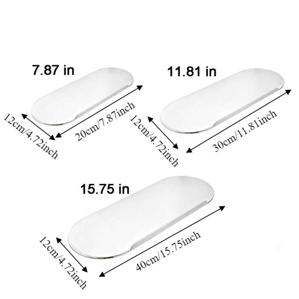Stainless Steel Wall Floating Shelf Wall Mounted Spice Rack Simple Bathroom Storage Rack Kitchen