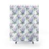 Hydrangea Floral Shower Curtain - Vibrant Bathroom Decor, Spring Theme, Perfect Gift For Her