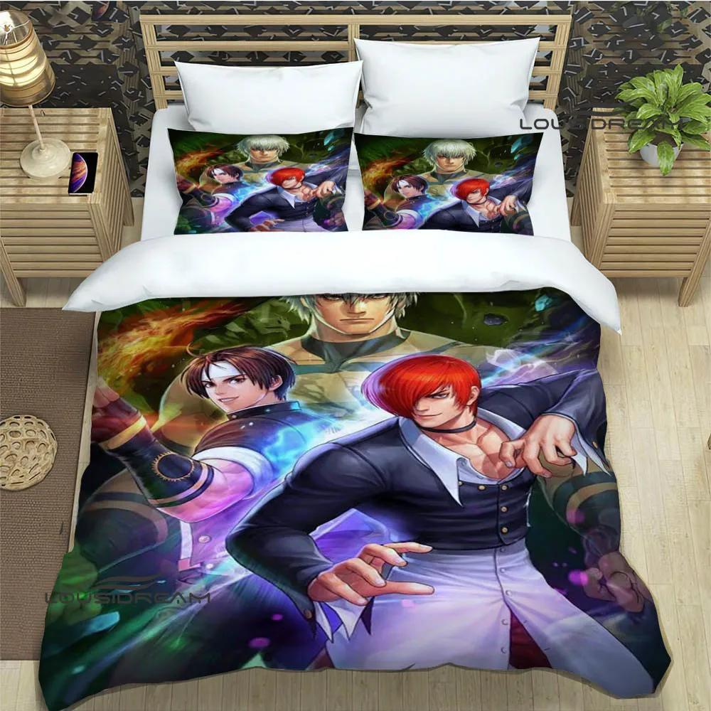 3D KOF game Cartoon Printed Bedding Sets exquisite bed supplies set duvet cover comforter set bedding set luxury birthday gift