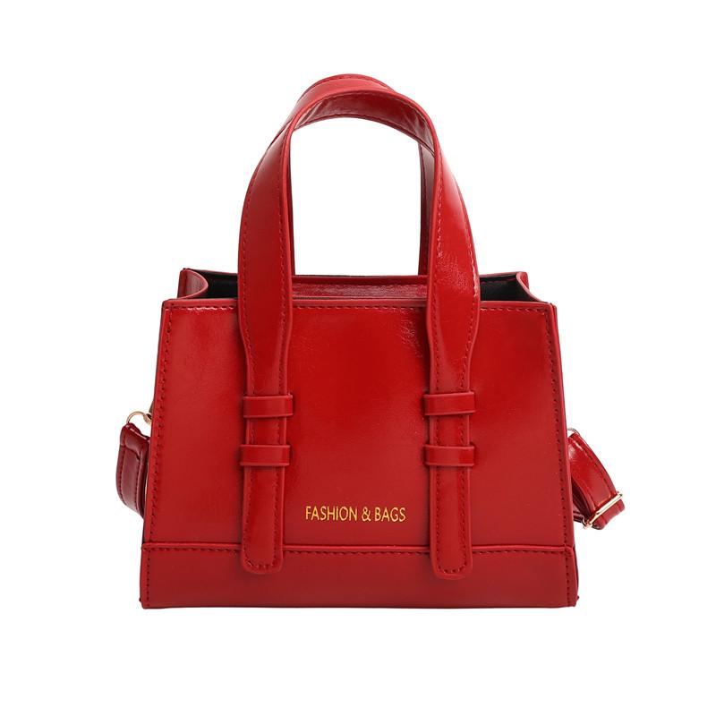 

New fashion handbag bag women s trend high-end small square bag fashion commuter shoulder messenger women s bag червоний