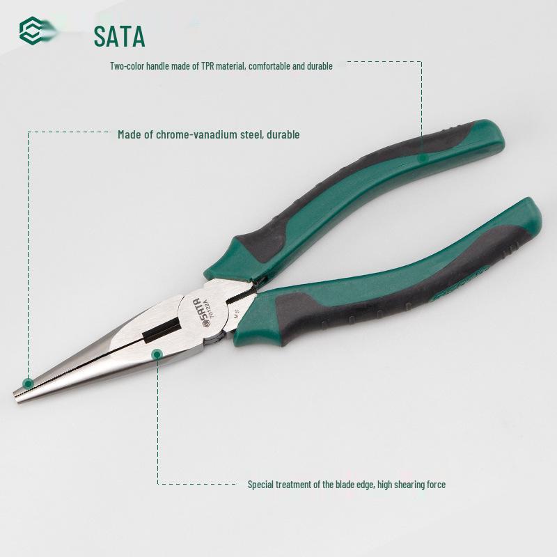 SATA Japanese Long Nose Pliers Set - 6" & 8" (70121A, 70122A, 70123A, 70124A)