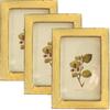 4x6 Rustic Retro Picture Frames Yellow Wood Farmhouse Distressed Photo Frame for Tabletop or Wall Mounting Home Office Decor Family Picture Frame,