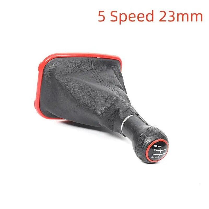 For Volkswagen VW 1999-2004 Golf 4 IV MK4 GTI R32 Bora Jetta 5/6 Speed 12mm / 23mm Car Gear Shift Knob Lever Shifter Gaitor Boot