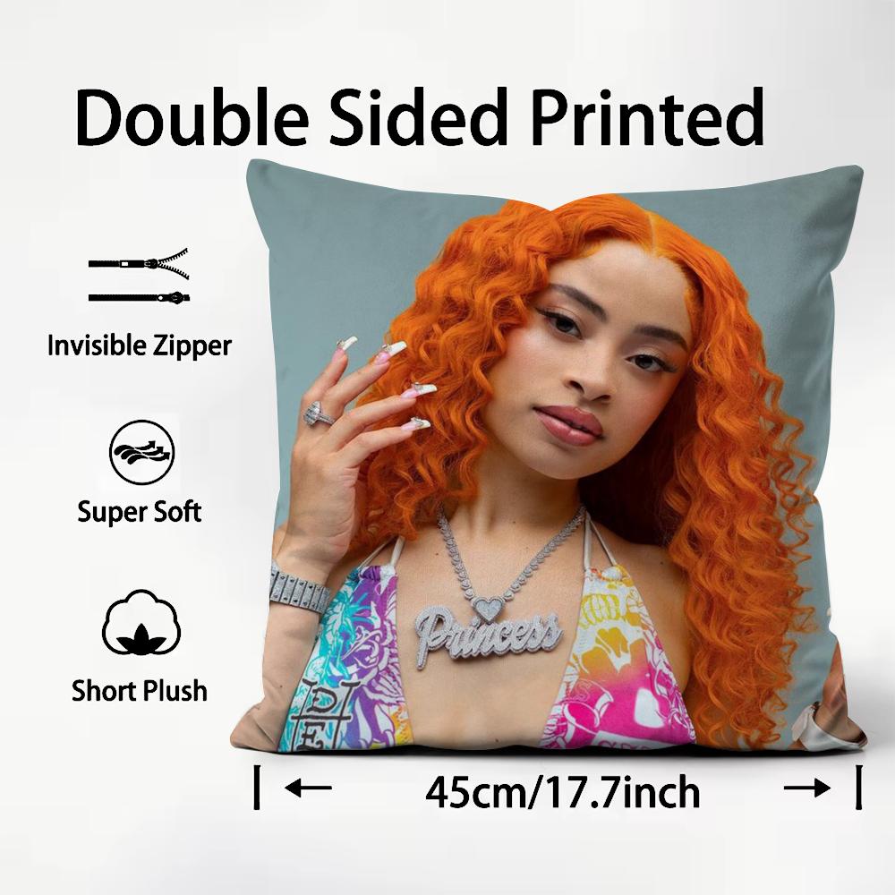 I-Ice Spice Y2K Cushion Cover Home & Car Dual-Scene Pillow Cover: Reversible For Premium Comfort