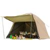 Four-Season Ventilated Camping Tent: Mesh Sunshade, Mosquito Repellent, Rainproof Shelter