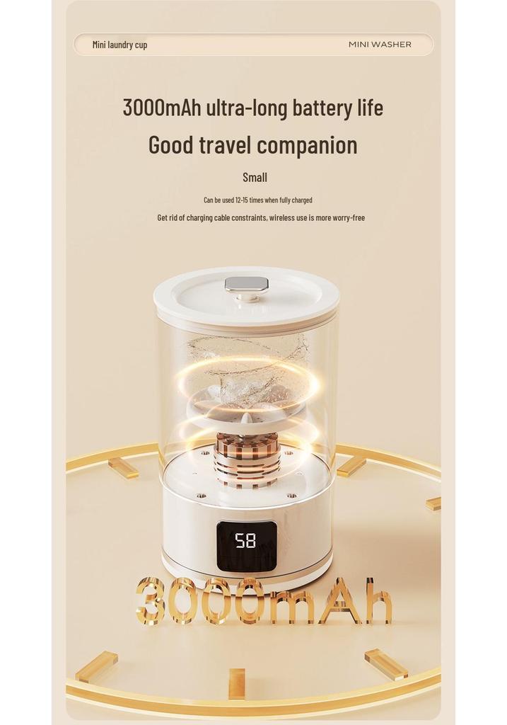 Compact Portable Washer for Underwear and Baby Apparel – No Installation Needed
