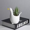 Cute Cartoon Seagull Shape Succulent Flower Pot Ceramic Breathable Cactus Green Plant Flower Pot Tabletop Ornament