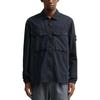 STONE ISLAND Old Effect Overshirt Navy Blue Men Tops 7915102WN-V0120