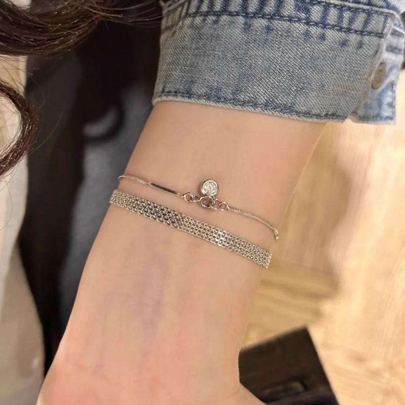 Stylish Ribbon Bracelet Copper Plated Comfort Fit Adjustable Wristband Accessories For Women Men Daily Wear