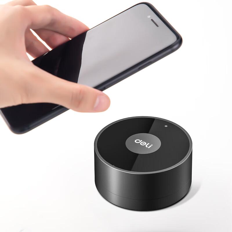 Deli Wireless Bluetooth Smart Attendance Machine CN Plug (adapter Included)