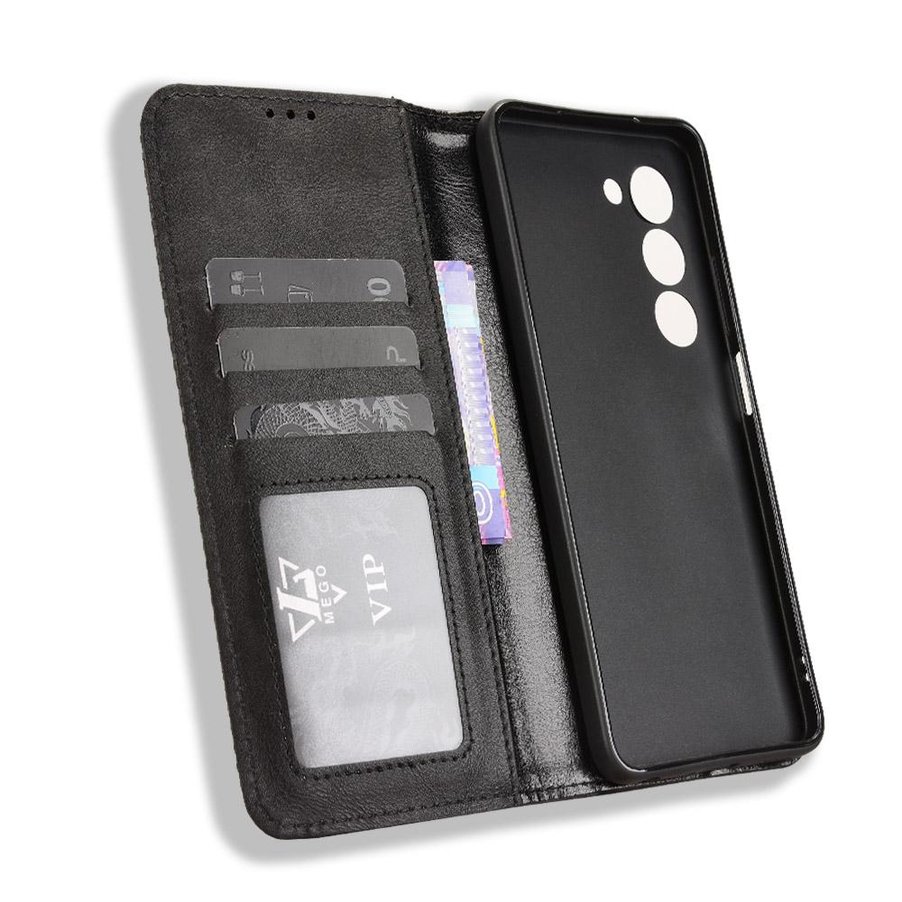 For Oppo A5 4G Leather Case Wallet Stand Retro Texture Phone Cover