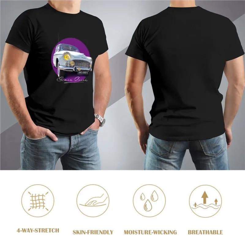 Simca Aronde P60 T-Shirt Aesthetic Clothing Black T Shirts Tees Black T-shirts for Men