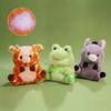 Plush Cat Animal Stuffed Toy With Polyester Fiber Filling For Kids And Collectors