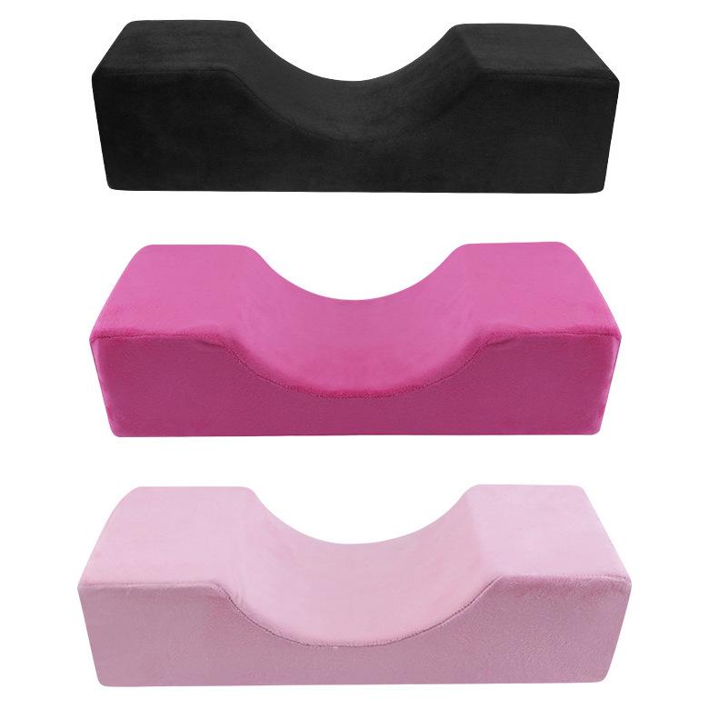 U-Shaped Leather Neck Support Pillow for Eyelash Extensions and Microblading In Beauty Salons.