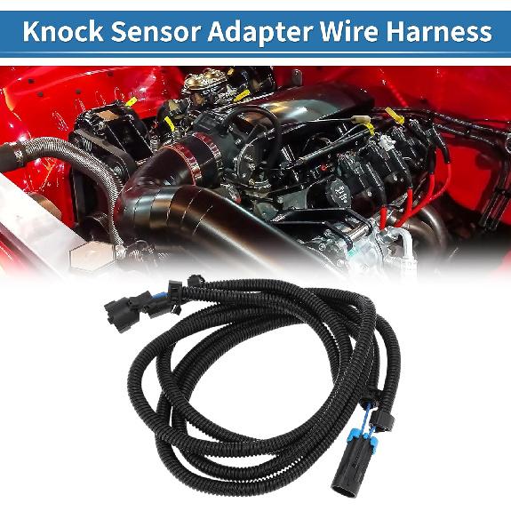 

for Gen 3 LS Knock Sensor Extension Relocation Harness 55 for LS1 LS6 LQ4 LQ9 LM7 L59 LR4 L33 Engine for GEN 3 Single-Wire Knock Sensor