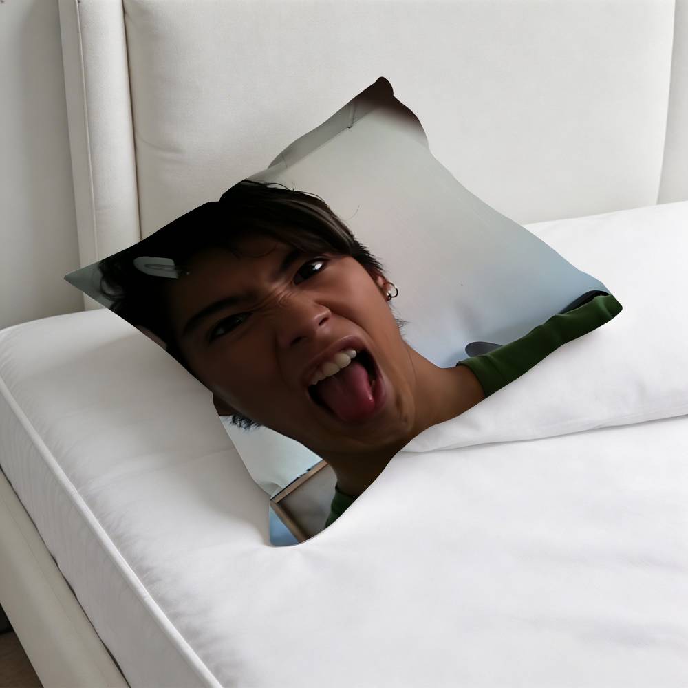 Actor KKento Kaku Square Pillow Cover Decorative Throw Pillow Case for Sofa Couch Bed Home Car Living Room Decoration
