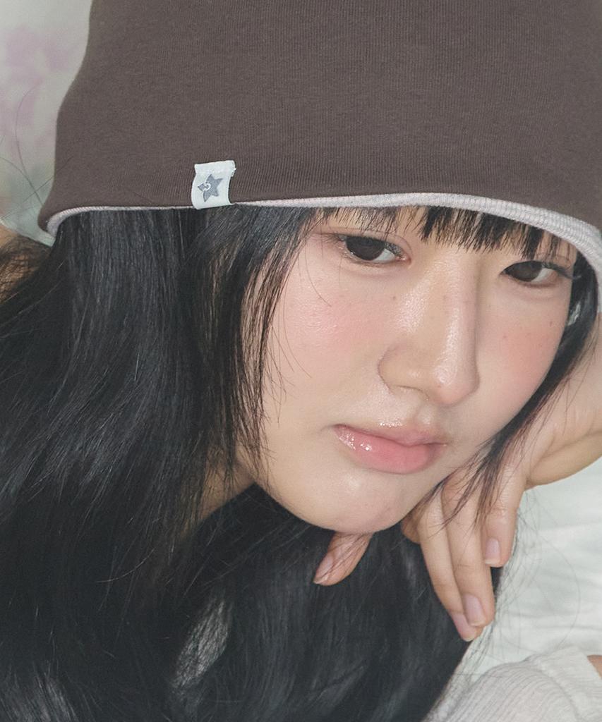 Kiibi Cozy Stripe Reversible Beanie Light Pink