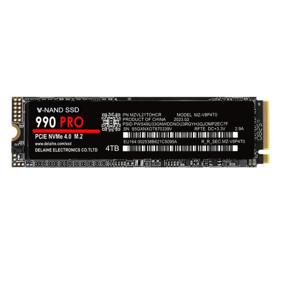 990 PRO PCIe 4.0 M.2 NVMe SSD Speed Up To 7300MB/s Read 6800MB/s Write 1/2/4TB Internal Solid State Drive for PC Laptop Desktop Computer