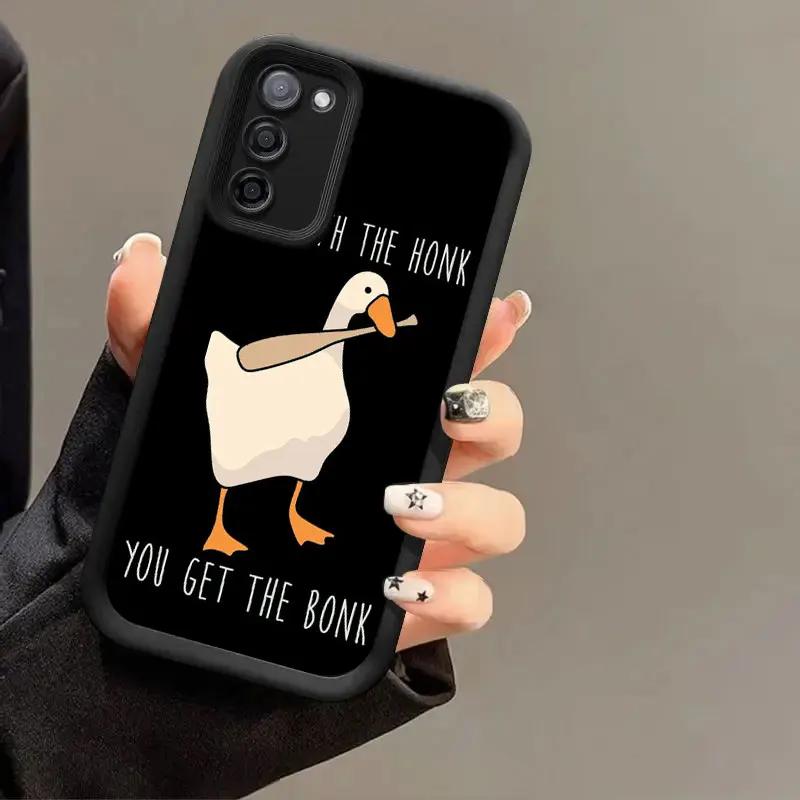 Cartoon Duck Goose Game For Samsung Galaxy Case S24 S23 S22 S21 Ultra Plus Fe A55 A54 A53 A52 A35 A25 A15 5G Phone Y2k Cover