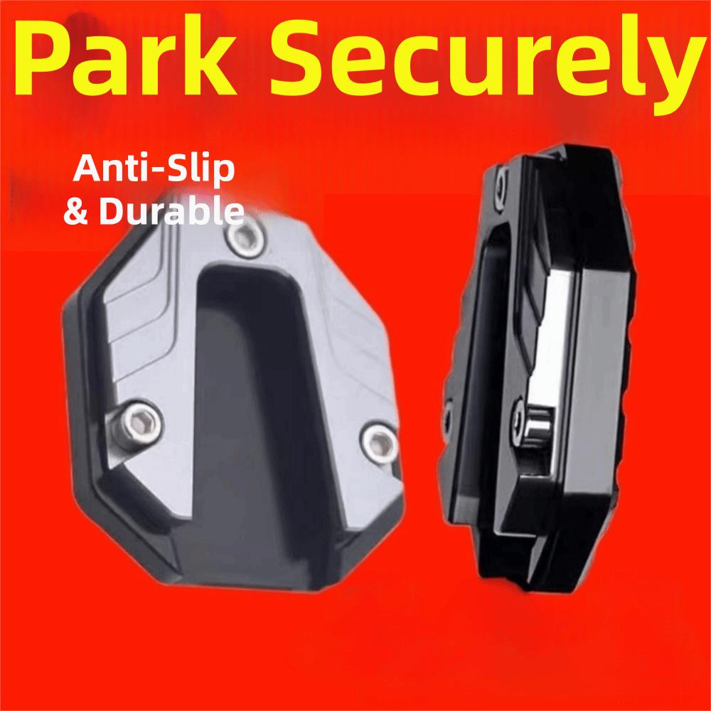 2Pcs Aluminum Zinc Zinc Alloy Kickstand Extender Extension Foot Pad Motorcycle Accessories  Motorbike