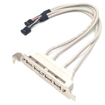 Cabo de extensão USB 2.0 de 4 portas para placa-mãe