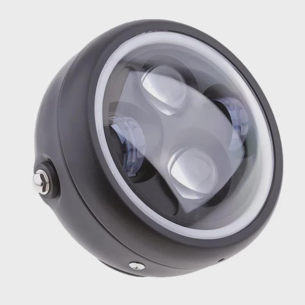 

Светодиодная фара в стиле ретро для CG125/GN125, Harley, с функцией Angel Eye