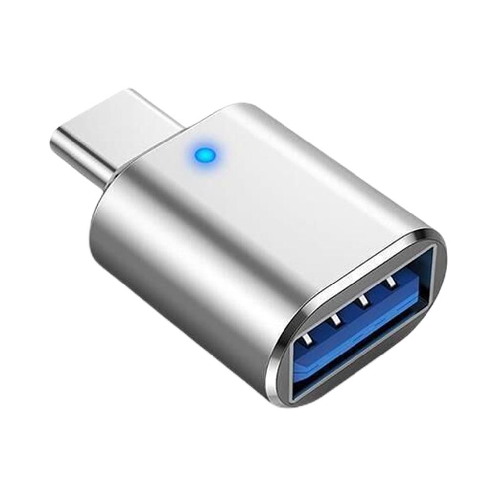 

LED Indicator Type-C To USB Adapter 3A Fast Charging 5Gbps Data Transfer Type-C To USB3.0 Adapter Plug and Play