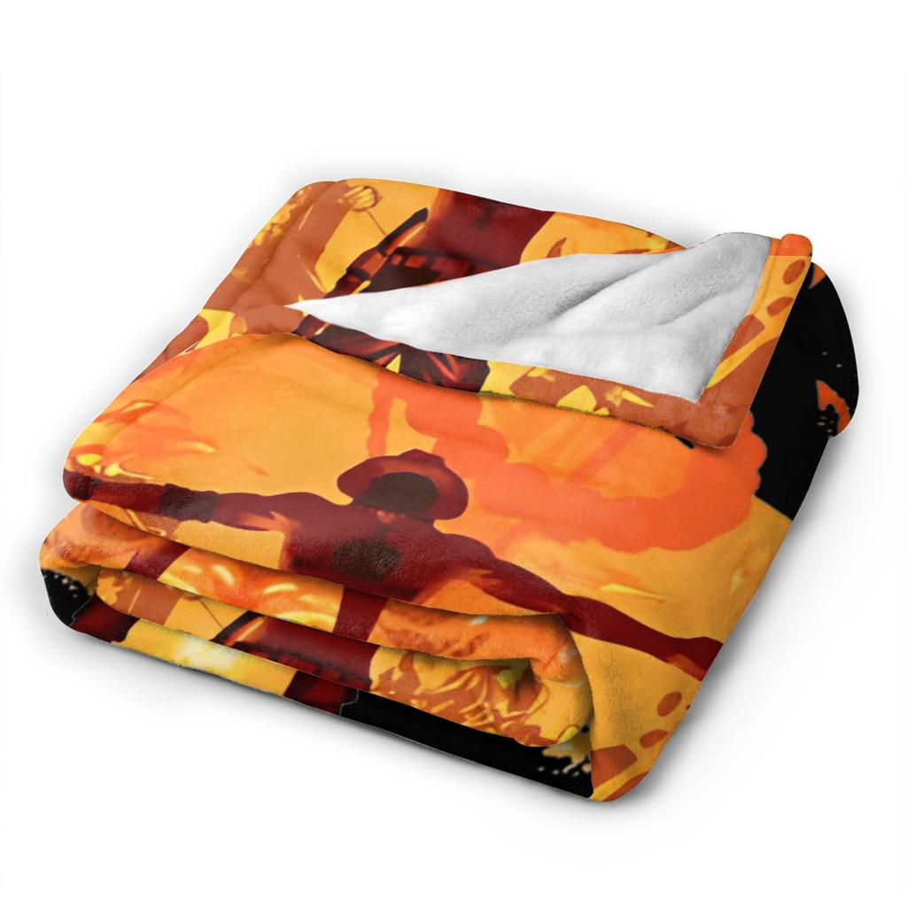 Fire Fist Ace Monkey D Luffy Blankets Flannel All Season Breathable Soft Throw Blanket for Sofa Outdoor Bedspreads