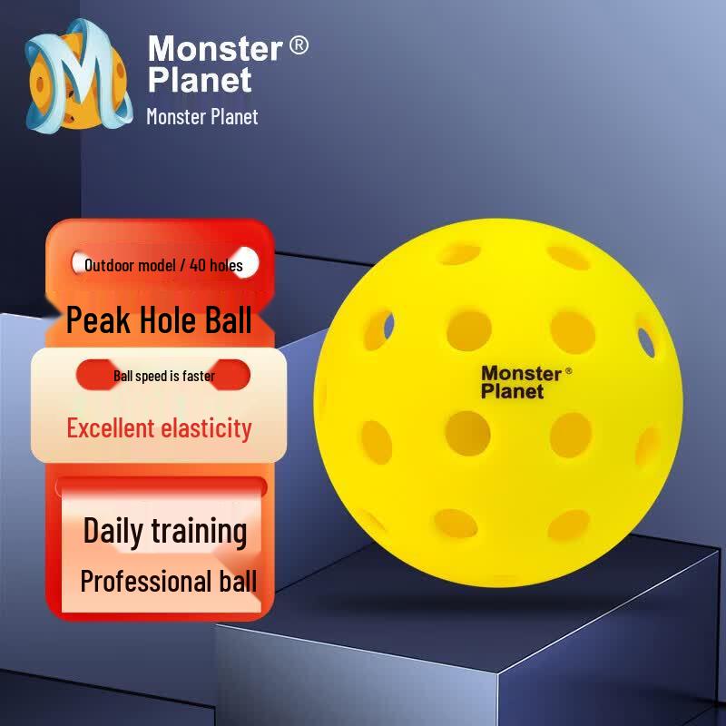 Monsterplanet 40-Hole Outdoor Pickleballs (6-Pack)