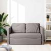 Floor Sofa with Sleeping Function Taupe 112x174x55 Cm Fabric