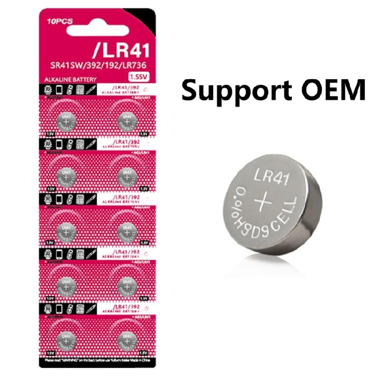 10pcs/sheet AG3 LR41 Button Batteries 1.5V Alkaline Button Coin Battery for Toys Watches And More GP192A/LR736/V3GA