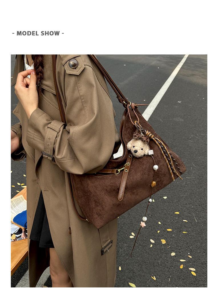 Suede Retro Multi-Functional Chic Crossbody Shoulder Bag and Backpack