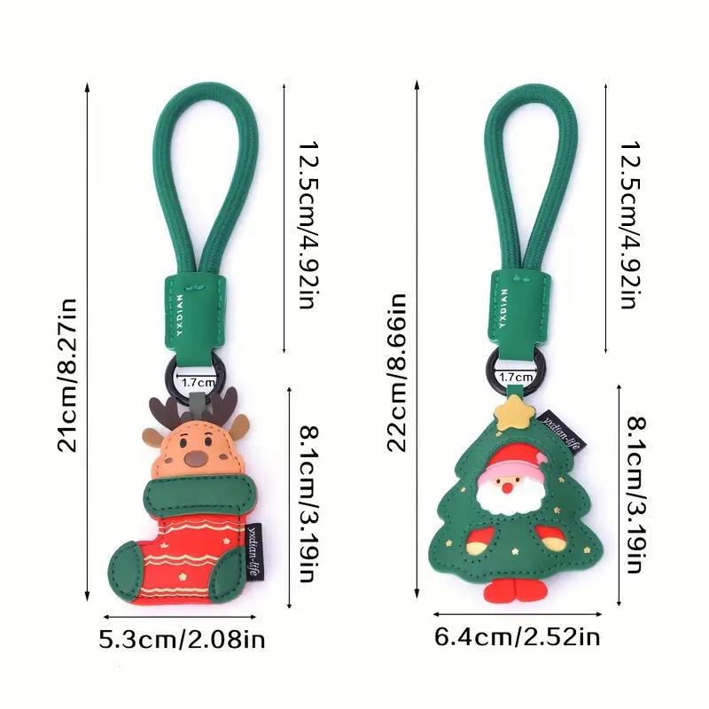 Christmas Classic Christmas Theme Cute Cartoon Design Gift Bag Charm Christmas Decoration Ornament Funny 1PC