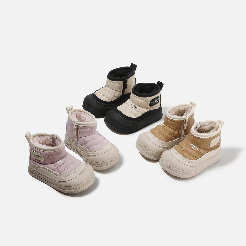 2025 Kids' Winter Leather Boots: Warm, Stylish, and Versatile for Boys and Girls