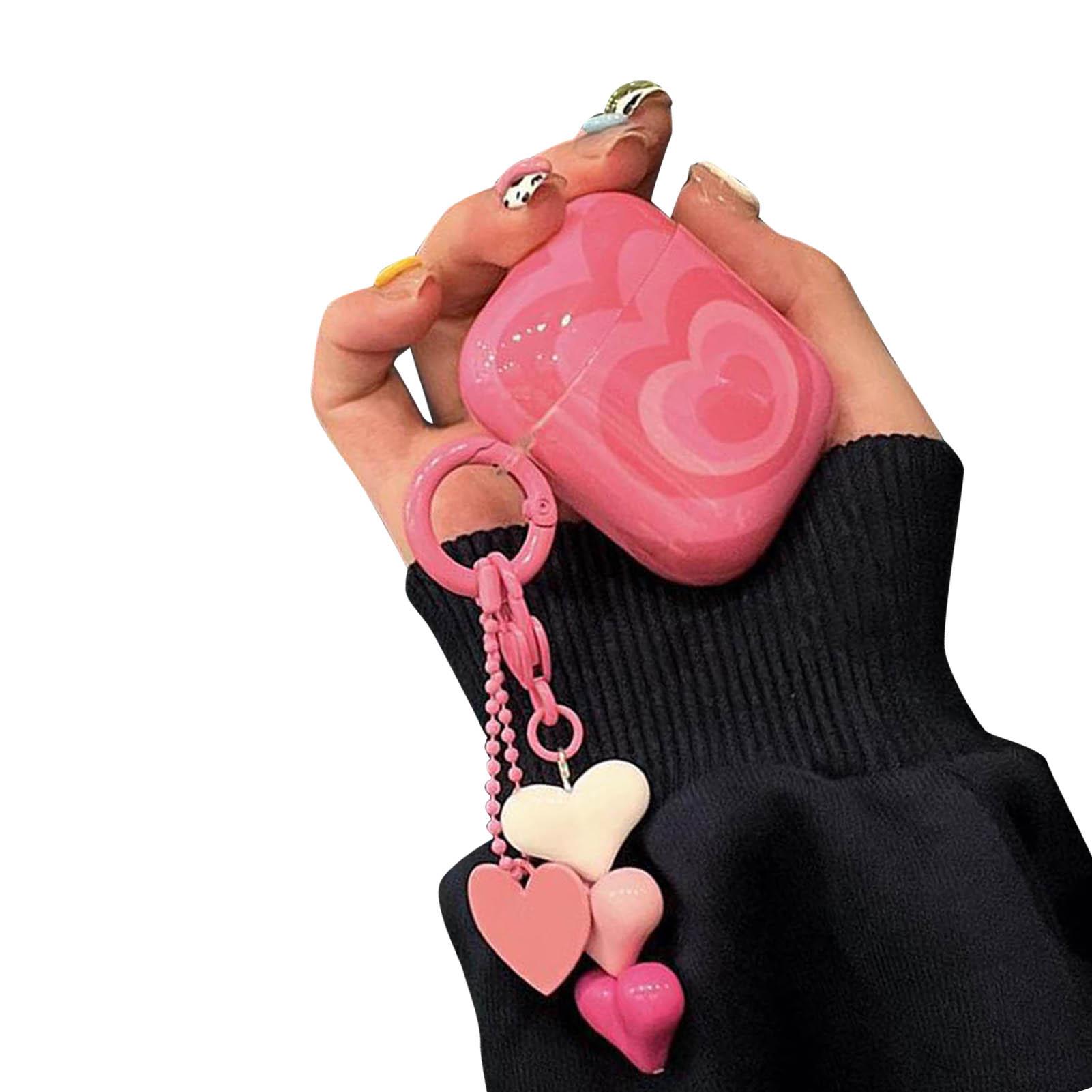 

Универсальный чехол для наушников, устойчивый к падениям и царапинам, милый силиконовый защитный чехол для наушников с сердечком